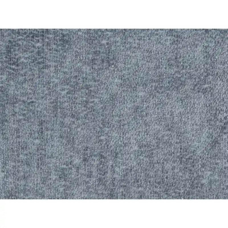 Fauteuil bleu en chenille rembourré avec coussin moelleux, style milieu de siècle
