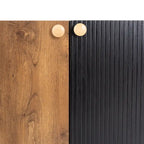 Meuble TV mi-siècle avec 3 rangements pour téléviseurs jusqu'à 70"