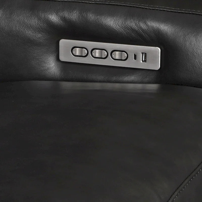 Canapé inclinable à trois moteurs avec ports USB et USB-C