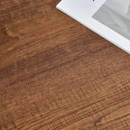 Table basse industrielle de 99 cm avec étagère ouverte à 2 niveaux et pieds en bois d'hévéa
