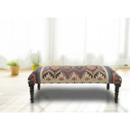 Banc rectangulaire multicolore de style sud-ouest de 47 po