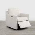 Fauteuil d'appoint inclinable électrique avec repose-pieds – Pivotant à 270°