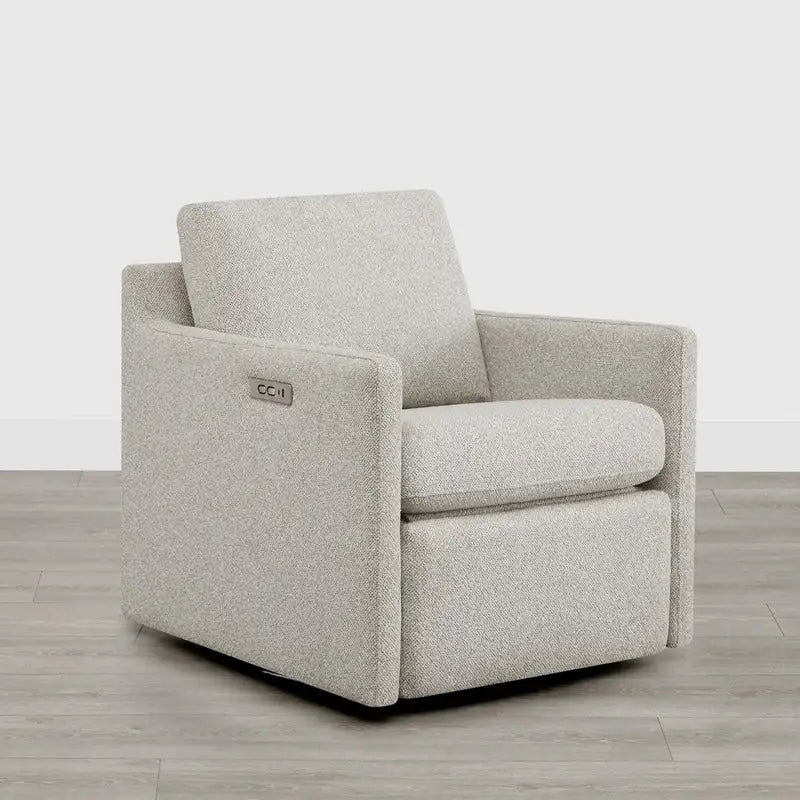 Fauteuil d'appoint inclinable électrique avec repose-pieds – Pivotant à 270°