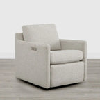Fauteuil d'appoint inclinable électrique avec repose-pieds – Pivotant à 270°