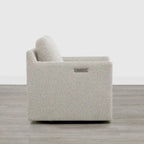 Fauteuil d'appoint inclinable électrique avec repose-pieds – Pivotant à 270°
