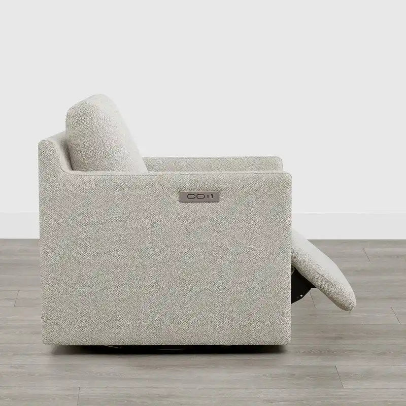 Fauteuil d'appoint inclinable électrique avec repose-pieds – Pivotant à 270°