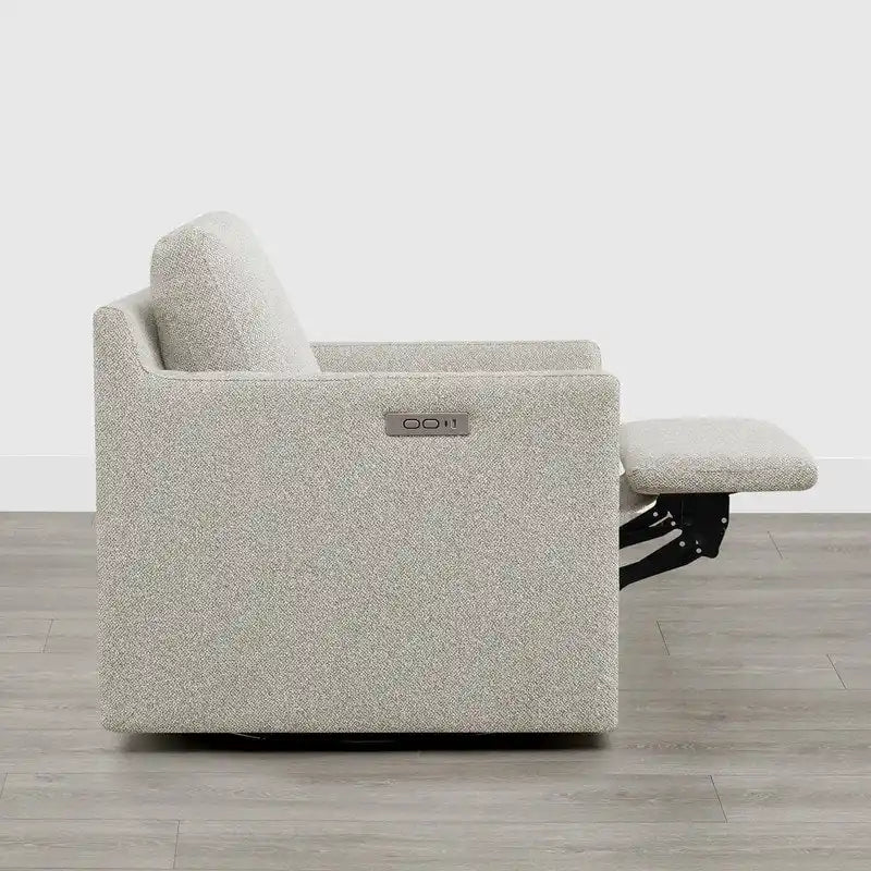 Fauteuil d'appoint inclinable électrique avec repose-pieds – Pivotant à 270°