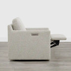 Fauteuil d'appoint inclinable électrique avec repose-pieds – Pivotant à 270°