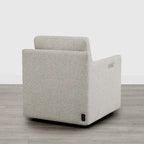 Fauteuil d'appoint inclinable électrique avec repose-pieds – Pivotant à 270°