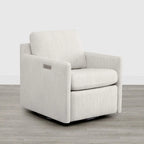 Fauteuil d'appoint inclinable électrique avec repose-pieds – Pivotant à 270°