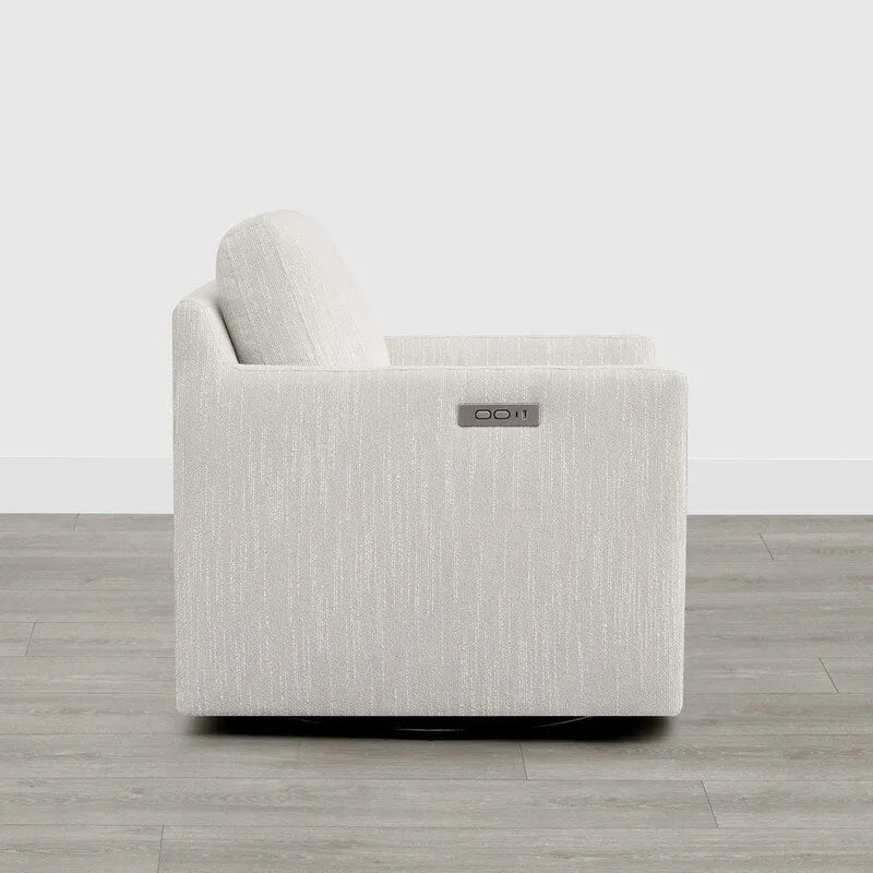 Fauteuil d'appoint inclinable électrique avec repose-pieds – Pivotant à 270°