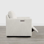 Fauteuil d'appoint inclinable électrique avec repose-pieds – Pivotant à 270°