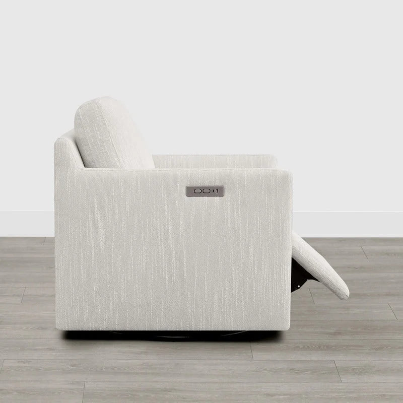 Fauteuil d'appoint inclinable électrique avec repose-pieds – Pivotant à 270°