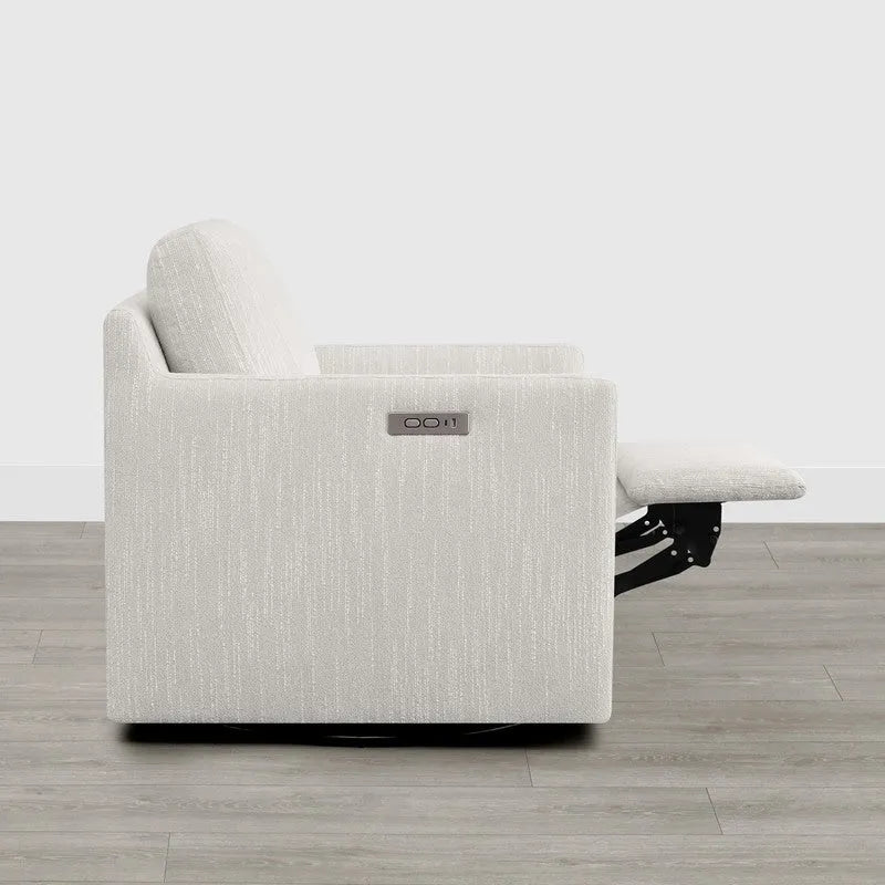Fauteuil d'appoint inclinable électrique avec repose-pieds – Pivotant à 270°