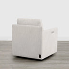 Fauteuil d'appoint inclinable électrique avec repose-pieds – Pivotant à 270°