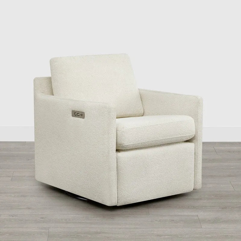 Fauteuil d'appoint inclinable électrique avec repose-pieds – Pivotant à 270°