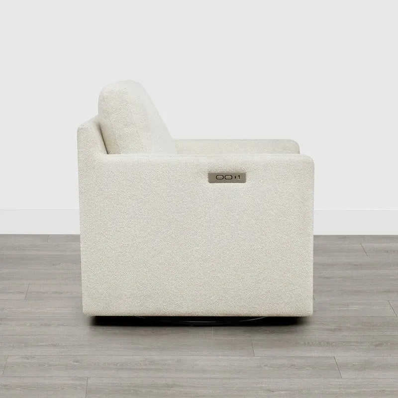 Fauteuil d'appoint inclinable électrique avec repose-pieds – Pivotant à 270°