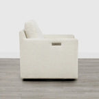 Fauteuil d'appoint inclinable électrique avec repose-pieds – Pivotant à 270°