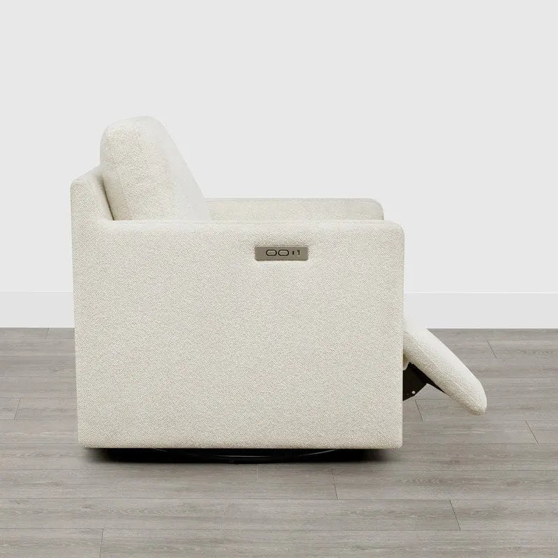 Fauteuil d'appoint inclinable électrique avec repose-pieds – Pivotant à 270°