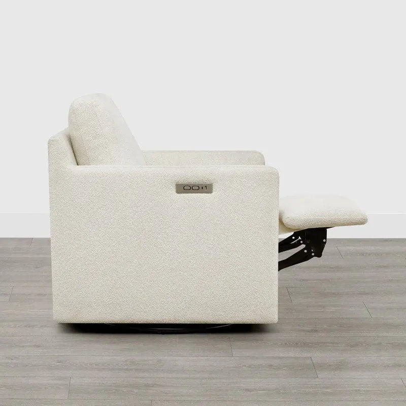 Fauteuil d'appoint inclinable électrique avec repose-pieds – Pivotant à 270°