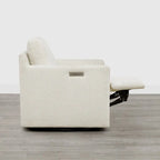 Fauteuil d'appoint inclinable électrique avec repose-pieds – Pivotant à 270°
