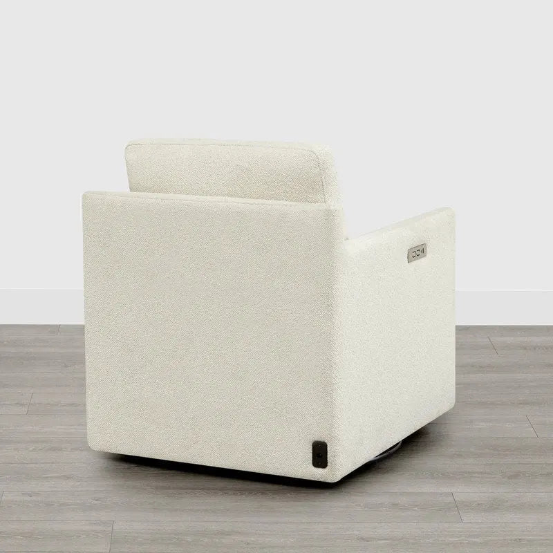 Fauteuil d'appoint inclinable électrique avec repose-pieds – Pivotant à 270°