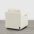 Fauteuil d'appoint inclinable électrique avec repose-pieds – Pivotant à 270°