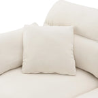 Canapé d'angle 5 places en L de 279 cm avec pouf et 5 oreillers
