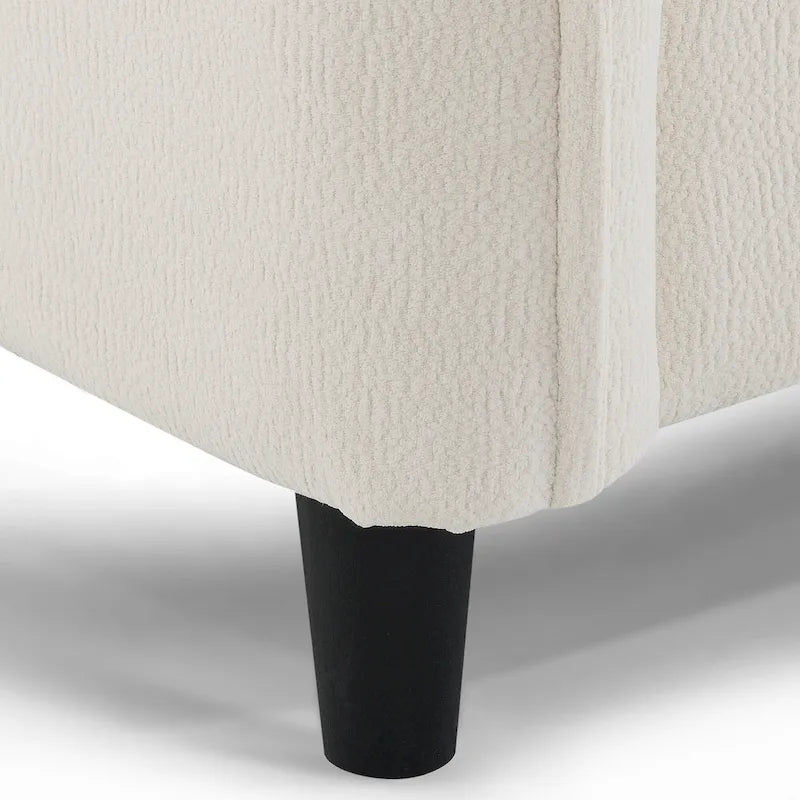 Canapé d'angle 5 places en L de 279 cm avec pouf et 5 oreillers
