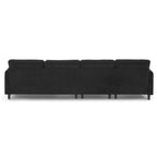 Canapé d'angle 5 places en L de 279 cm avec pouf et 5 oreillers