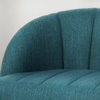 Causeuse moderne en tissu Lupine avec pieds en épingle par Christopher Knight Home