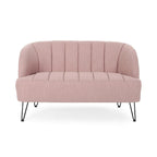 Causeuse moderne en tissu Lupine avec pieds en épingle par Christopher Knight Home