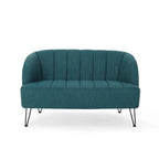 Causeuse moderne en tissu Lupine avec pieds en épingle par Christopher Knight Home