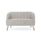 Causeuse moderne en tissu Lupine avec pieds en épingle par Christopher Knight Home