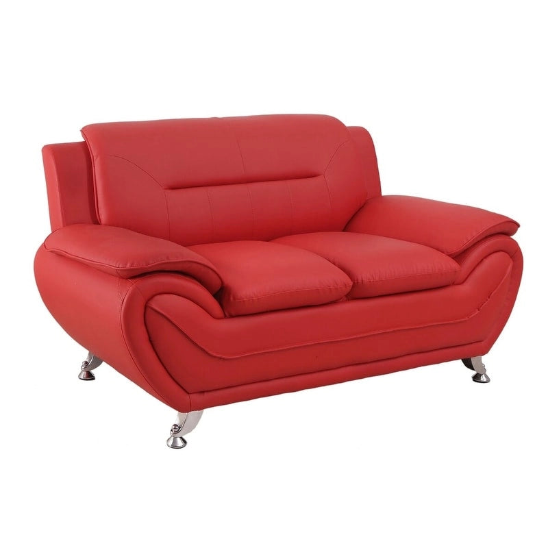 Causeuse capitonnée en similicuir minimaliste moderne