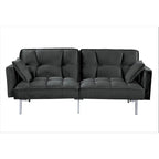 Bernal 75.6W Velvet Futon Sofa Bed Sleeper