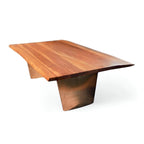 Table basse 31" en bois de manguier massif brun rustique avec bords bruts