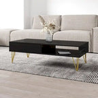 Table basse moderne haute brillance – Fabriquée en UE
