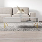 Table basse moderne haute brillance – Fabriquée en UE