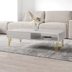 Table basse moderne haute brillance – Fabriquée en UE
