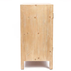 Armoire de rangement à 2 portes et étagères de style fermette – Fini bois naturel