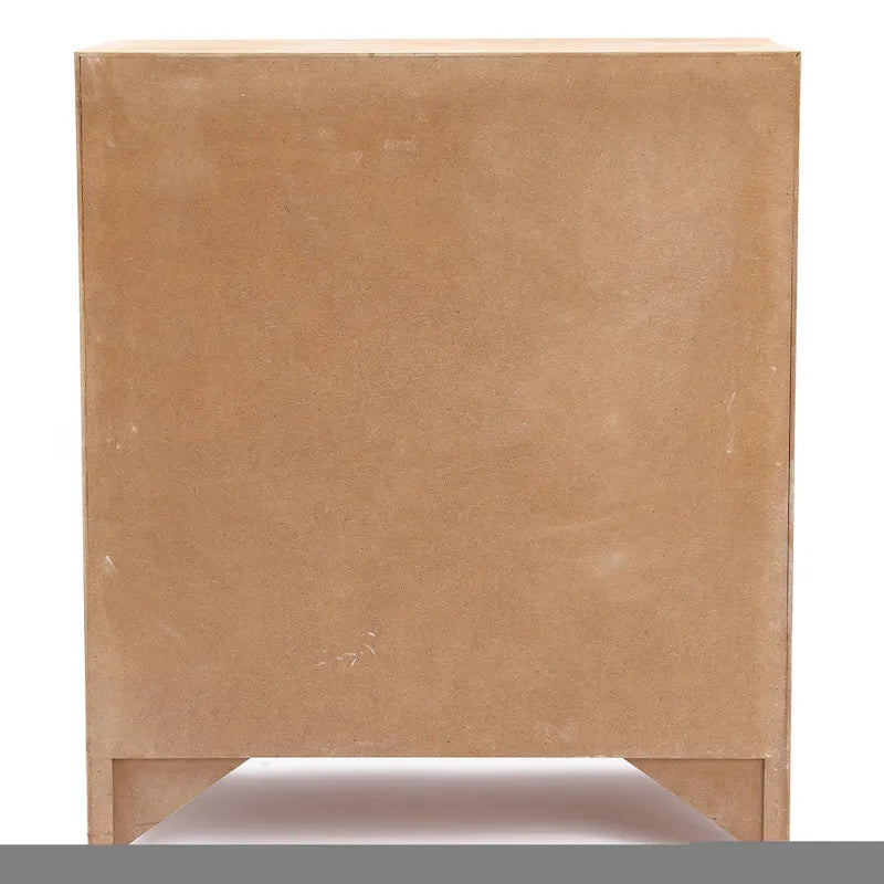 Armoire de rangement à 2 portes et étagères de style fermette – Fini bois naturel