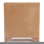 Armoire de rangement à 2 portes et étagères de style fermette – Fini bois naturel