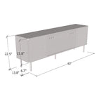 Meuble TV pour cheminée électrique de 160 cm pour téléviseurs jusqu'à 70" avec 3 couleurs de flamme