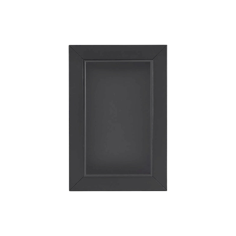 Table d'appoint de 40,6 cm de large avec plateau en verre trempé et 2 étagères