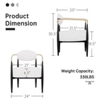 Fauteuil d'appoint Mid-Century avec piètement en fer – Velours ou similicuir