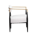 Fauteuil d'appoint Mid-Century avec piètement en fer – Velours ou similicuir