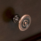 Table d'appoint carrée avec tiroir – Gris Ferme / Brun Selle / Brun Tabac