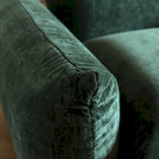 Canapé d'angle modulaire 4 places en forme de U en chenille avec 2 poufs