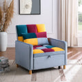 Fauteuil de couchage convertible 3-en-1 avec dossier réglable et oreiller